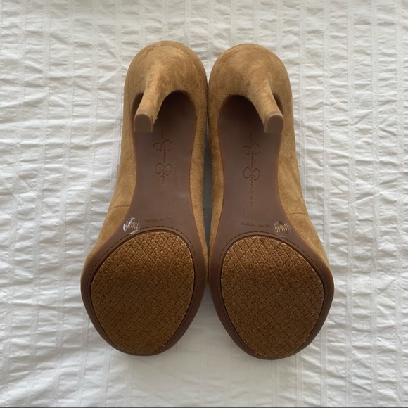 Jessica Simpson Callie Pumps/Heels/Stilettos in faux tobacco brown suede - BNWT - Picture 4 of 6